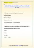 NSG 100 Questions and Answers Already Graded 