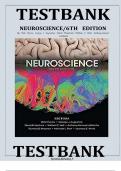 Test Bank to accompany Neuroscience&comma; Sixth Edition by Dale Purves &sol;&sol; 9780878937257 &sol;&sol; Complete Guide Chapter 1-34&vert; Latest Test Bank 100&percnt; Veri&filig;ed Answers with rationales &vert; LATEST