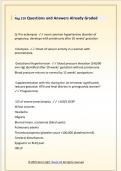 Nsg 210 Questions and Answers Already Graded 