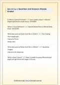 NSG 210 Test 2 Questions and Answers Already  Graded