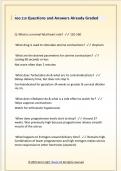 NSG 210 Questions and Answers Already Graded