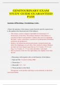 Genitourinary &lpar;GU&rpar; Exam Study Guide 100&percnt; CORRECT  2025&sol;2026