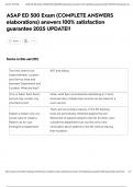 ASAP ED 500 Exam &lpar;COMPLETE ANSWERS elaborations&rpar; answers 100&percnt; satisfaction guarantee 2025 UPDATE&excl;&excl;