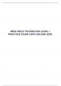   IMSA FIELD TECHNICIAN LEVEL I PRACTICE EXAM 100&percnt; SOLVED 2025