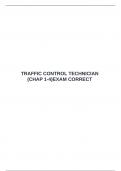  TRAFFIC CONTROL TECHNICIAN &lpar;CHAP 1-4&rpar;EXAM CORRECT