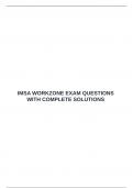  IMSA WORKZONE EXAM QUESTIONS WITH COMPLETE SOLUTIONS