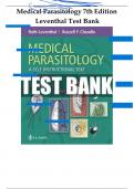 TEST BANK for Medical Parasitology&colon; A Self-Instructional Text&comma; 7th Edition by Leventhal&semi; Cheadle&comma; All 11 Chapters Covered&comma; Verified Latest Edition