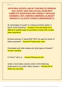AYPO REAL ESTATE LAW OF CONTRACTS &lpar;VERSION  1&2&rpar; LATEST 2025&sol; 2026 ACTUAL EXAM WITH  COMPLETE QUESTIONS AND CORRECT DETAILED  ANSWERS &lpar;100&percnt; VERIFIED ANSWERS&rpar; &vert;ALREADY  GRADED A&plus;&vert; &vert;&vert;LATEST EXAM&excl;&excl;&excl;&vert;&vert; &vert;&vert;BRANDNEW&excl;&excl;&excl;&vert;&vert; 
