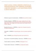 WSET LEVEL 2 WINE CERTIFICATION EXAM  WITH QUESTIONS AND VERIFIED ANSWERS&vert;&vert;  ALREADY GRADED A&plus; &vert;&vert; GUARANTEED PASS &vert;&vert;  LATEST UPDATE&excl;&excl;&excl;