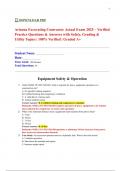 Arizona Excavating Contractor Actual Exam 2025 &ndash; Verified Practice Questions & Answers with Safety&comma; Grading & Utility Topics &vert; 100&percnt; Verified &vert; Graded A&plus;