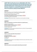 AANP FNP Certification Exam 2025&sol;2026 &vert; 250&plus; Real Clinical Practice Questions with Verified Answers and Detailed Rationales &vert; Advanced Practice Nurse Board Review &vert; Graded A&plus; &vert; Latest & Most Accurate Family Nurse Practitioner Study Guide &lpar;NEW&excl;&excl;&excl;&excl;&rpar;