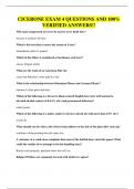 CICERONE EXAM 4 QUESTIONS AND 100&percnt; VERIFIED ANSWERS&excl;&excl;