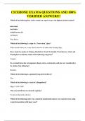 CICERONE EXAM 6 QUESTIONS AND 100&percnt; VERIFIED ANSWERS&excl;&excl;