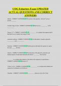 COG Exhorters Exam UPDATED  ACTUAL QUESTIONS AND CORRECT  ANSWERS