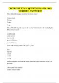 CICERONE EXAM QUESTIONS AND 100&percnt; VERIFIED ANSWERS&excl;&excl;