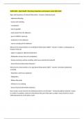 NURS 3600 - Adult Health I Final Exam Questions and Answers Latest 2025-2026