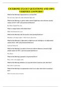 CICERONE EXAM 5 QUESTIONS AND 100&percnt; VERIFIED ANSWERS&excl;&excl;