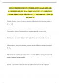 HOSA PATHOPHYSIOLOGY FINAL PRACTICE EXAM   &vert;2025-2026  LATEST UPDATED &vert;305 REAL EXAM AND COMPLETE QUESTIONS AND ANSWERS &vert; 100&percnt; RATED CORRECT &vert; 100&percnt; VERFIED &vert; ALREADY GRADED A&plus;