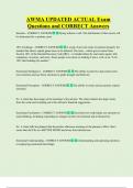 AWMA UPDATED ACTUAL Exam  Questions and CORRECT Answers 
