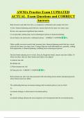 AWMA Practice Exam I UPDATED   ACTUAL  Exam Questions and CORRECT  Answers