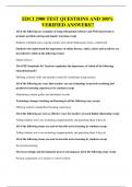 EDCI 2900 TEST QUESTIONS AND 100&percnt; VERIFIED ANSWERS&excl;&excl;