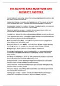 MIS 302 CH03 EXAM QUESTIONS AND ACCURATE ANSWERS 