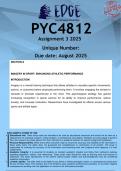 PYC4812 Assignment 3 (ANSWERS) 2025 - DISTINCTION GUARANTEED