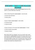 ISYE 6501 - Quiz 1 with Accurate Answers