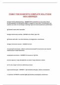 COMAT FBS EXAM WITH COMPLETE SOLUTIONS 100&percnt; VERIFIED&excl;&excl;