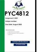 PYC4812 Assignment 3 (QUALITY ANSWERS) 2025