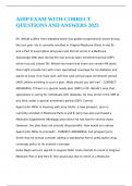 AHIP EXAM WITH CORRECT QUESTIONS AND ANSWERS 2025