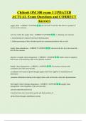 Chilcutt OM 300 exam 3 UPDATED   ACTUAL Exam Questions and CORRECT  Answers 