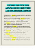 HIMT 2267 - MID-TERM EXAM ACTUAL 2025&sol;2026 QUESTIONS AND 100&percnt; CORRECT ANSWERS