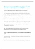 Business Data Communications & Networking Ch 8 Exam with 100&percnt; Correct Answers &vert; Verified &vert;Latest version 2025&vert;2026