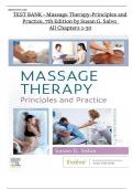 Test Bank For Massage Therapy&colon; Principles and Practice 7th Edition by Susan G&period; Salvo EdD LMT BCTMB &vert;&vert;ISBN&colon;9780323878159