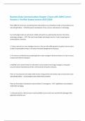 Business Data Communications Chapter 1 Exam with 100&percnt; Correct Answers &vert; Verified &vert;Latest version 2025&vert;2026
