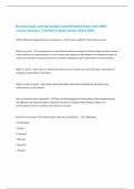 Business Data Communications and Networks Exam with 100&percnt; Correct Answers &vert; Verified &vert;Latest version 2025&vert;2026