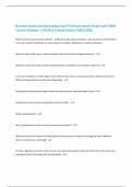 Business Data Communications and IT Infrastructures Exam with 100&percnt; Correct Answers &vert; Verified &vert;Latest version 2025&vert;2026