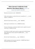 Water Operator Certification Study Material &lpar; New Mexico&rpar; &lpar;Basic&rpar; questions and answers with solutions 2025&sol;2026