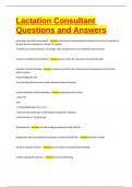 Lactation Consultant Questions and Answers