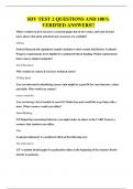SDV TEST 2 QUESTIONS AND 100&percnt; VERIFIED ANSWERS&excl;&excl;