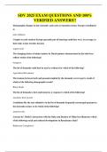 SDV 2025 EXAM QUESTIONS AND 100&percnt; VERIFIED ANSWERS&excl;&excl;