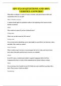 SDV EXAM QUESTIONS AND 100&percnt; VERIFIED ANSWERS&excl;&excl;