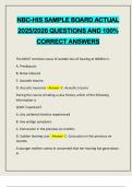 PACKAGE DEAL&colon;&colon;&colon; NBC-HIS EXAMS 2025&sol;2026 QUESTIONS AND 100&percnt; CORRECT ANSWERS