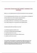 EEOB EXAM 5 QUESTIONS AND CORRECT ANSWERS 100&percnt; VERIFIED&excl;&excl;