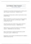 Level 4 Module 1&colon; Water Treatment questions and answers with solutions 2025&sol;2026