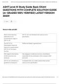 ASNT Level III Study Guide Basic EXAM QUESTIONS WITH COMPLETE SOLUTION GUIDE &lpar;A&plus; GRADED 100&percnt; VERIFIED&rpar; LATEST VERSION 2025&excl;&excl;