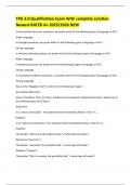 TPG 3&period;0 Qualification Exam With complete solution Newest RATED A&plus; 2025&sol;2026 NEW