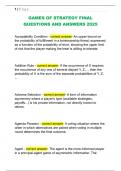 GAMES OF STRATEGY FINAL  QUESTIONS AND ANSWERS 2025 