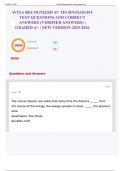 AVIXA RECOGNIZED AV TECHNOLOGIST TEST QUESTIONS AND CORRECT ANSWERS &lpar;VERIFIED ANSWERS&rpar; &vert; GRADED A&plus; &vert; NEW VERSION 2025-2026